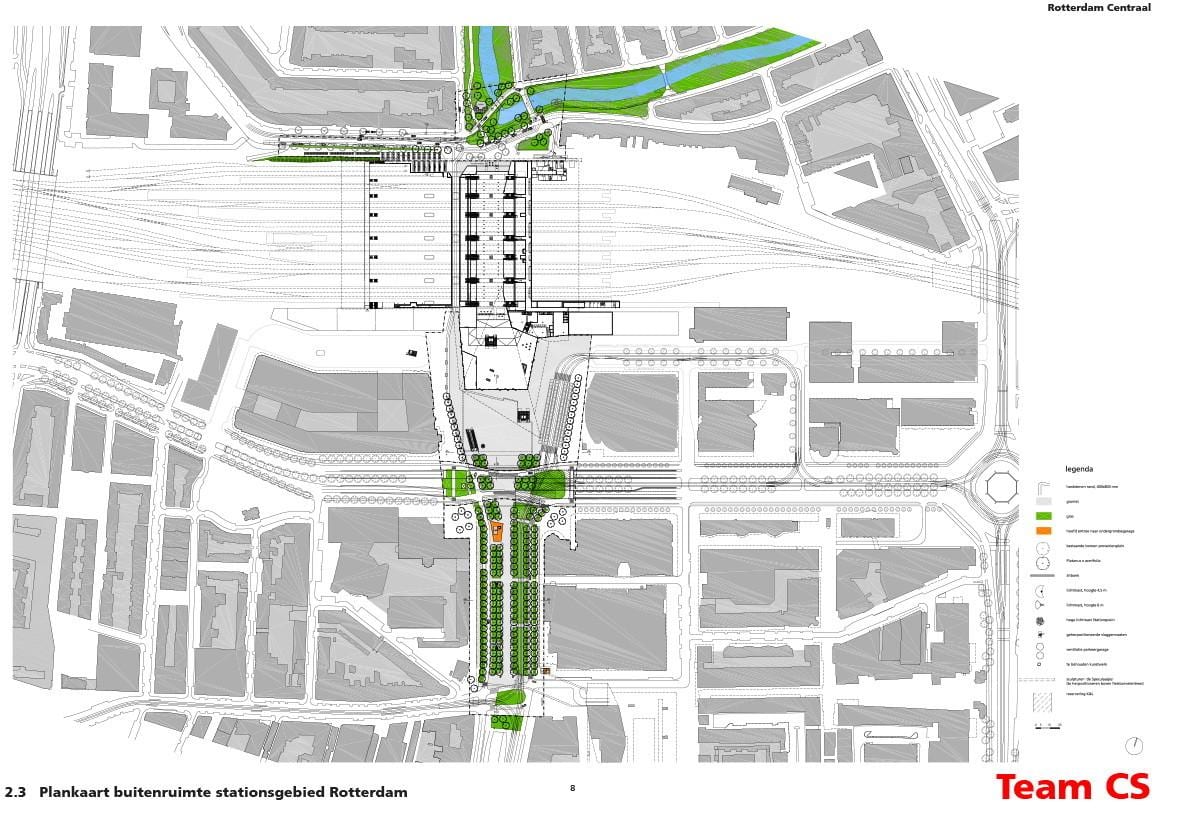 Rotterdam centraal tren geltokia mapa