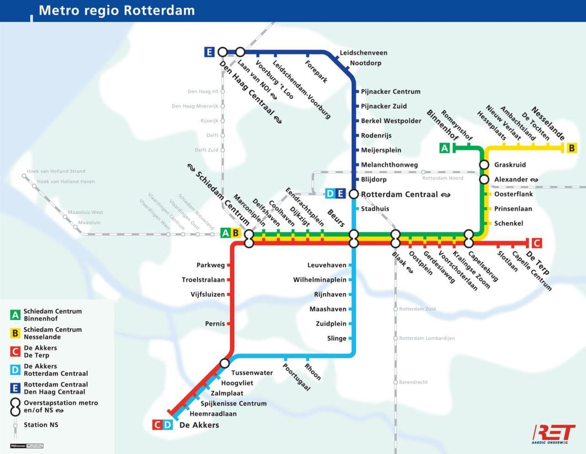 Rotterdam lurpeko mapa
