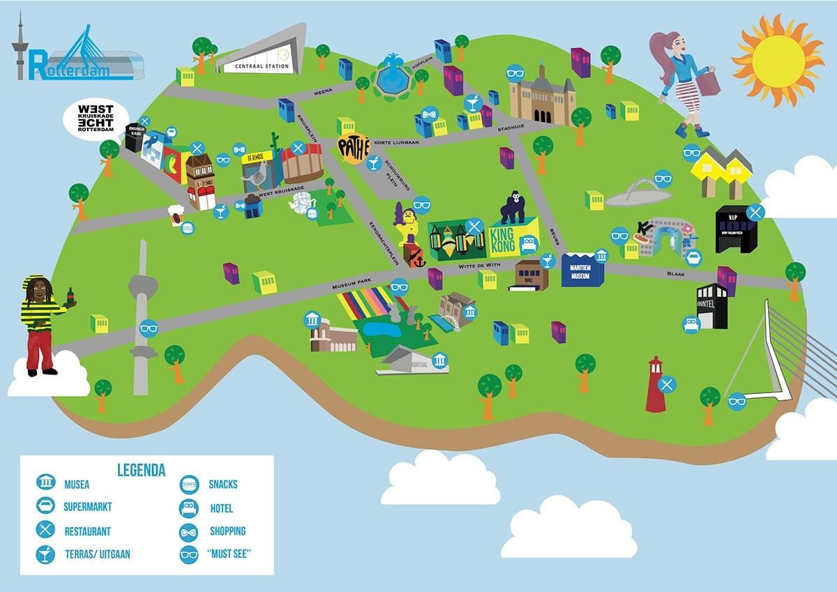 Rotterdam erakargarri mapa